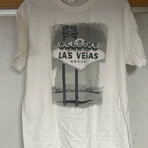 White Las Vegas Graphic T-Shirt